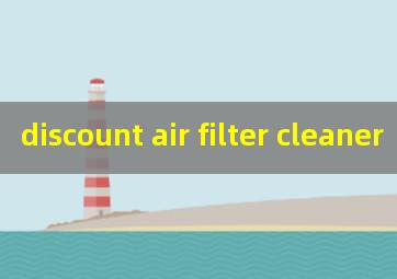 discount air filter cleaner